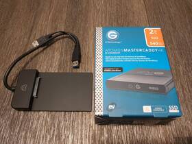 Atomos 0g10326-1 2tb Storage 4k Ssd Drive Usb Sata Dock Bundle