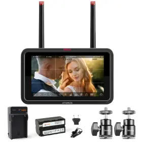Atomos 810114285145 Ninja Tx Go 5 Inch Monitor-recorder With Battery Charger And Hot Shoe Mount Kit