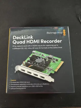 Bdlkdvqdhdmi4k Blackmagic Design Decklink Quad Hdmi Recorder Capture Card