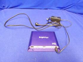 Brightsign Hd224 Solid State Digital Sign Computer With External Power Supply Cord