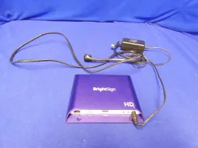 Hd224 Brightsign Solid State Digital Sign Computer With External Power Supply Cord Hd224 Brightsign Solid State Digital Sign Computer With External Power Supply Cord