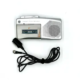 No3-5377 Ge Fast Playback Model Auto Voice Microcassette Recorder With 4ft Mic