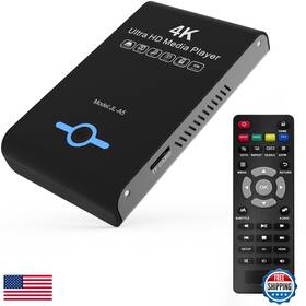 Jlznlc B0f5b4rm32 4k Ultra Hd Media Player And 2-in-1 Hdd Enclosure For Usb Drives/microsd Cards