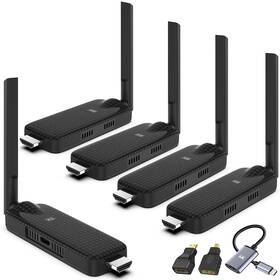 Liulanz B0dqtv9xx1 Wireless Hdmi Extender Kit 4 Receiver Transmitter Usb-c Plug And Play