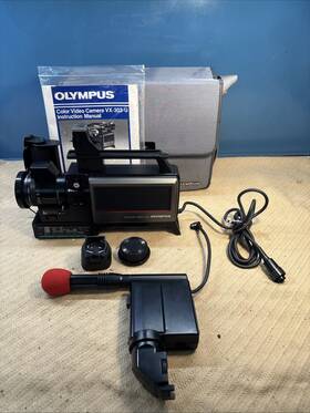 Olympus Vx-303 Color Video Camera With Case And Operating Manual