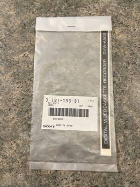 Sony 3-181-193-01 Label Dvw-a500 Nos