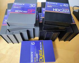 Sony Bct-40hd 8 Hdcam Bct-30ma 1 Bct-d6 New/unused Metal Tapes
