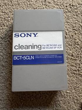 Sony Bct-5cln Cleaning For Betacam And Sp Vcr 2-480249-02
