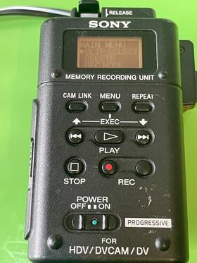 Sony Hvr-mrc1 Memory Recording Unit- Records To Cf Cards