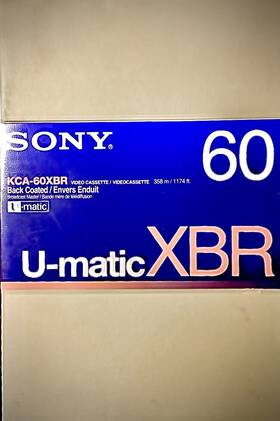 Sony Kca-60xbr 3/4 Inch U-matic-kca-60xbr-broadcast Master-video Cassette-tape-virgin Tape