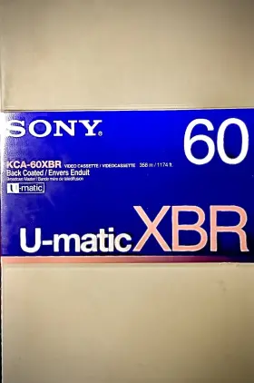 U-matic-kca-60xbr-broadcast Sony Kca-60xbr 3/4 Inch Master-video Cassette-tape-virgin Tape