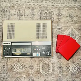 Vo-1600 Sony U-matic Vcr 3/4 And 3 Tapes Vtg 1971 Untested Worlds 1st