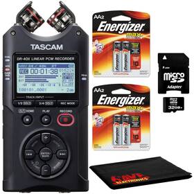 Tascam Dr-40x-002 Dr-40x 4-channel 4-track Audio Recorder Aa Batteries 32gb Sd More