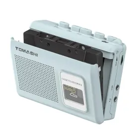 B0dlgpdlgj Tomashi Portable Cassette Player Recorder Blue With Built-in Speaker Mic Headphone Jack