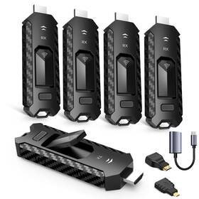 Yomais B0dkd35mq6 Wireless Hdmi Pro Transmitter 4 Receiver Kit - Multi-tvs Extender 165ft/50m