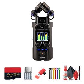 Zoom Zh5studio-ag2-1 H5studio 4-track Handy Recorder Bta-1 Bluetooth Adapter Bundle