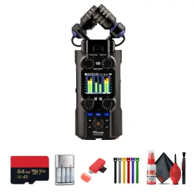Zh5studio-ag2-1 Zoom H5studio 4-track Handy Recorder Bta-1 Bluetooth Adapter Bundle