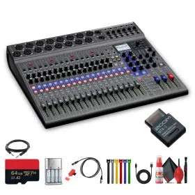 L-20-20-input Zoom Zl20-ag2-1 Livetrak Digital Mixer Bta-1 Bluetooth Adapter Bundle