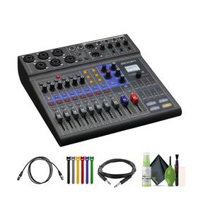 Zoom Zl8-ag2-1 Livetrakl-8 Portable 8-channel Digital Mixer And Multitrack Recorder Bundle