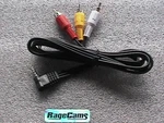 Rca Audio Video Av Cable Right Angle For Aiptek Camcorder New. Price: $24.99.