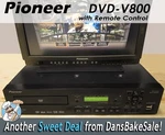 Pioneer DVD-V8000 Disc Player Industrial Standard Ntsc & Pal W/ Remote Nice! Used. Price: $148.00.