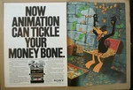 Daffy Duck Sony Broadcast BVH-2500 1984 Ad-tickle Your Money Bone /2 Page. Price: $20.00.
