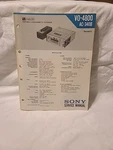 Original Sony VO-4800 Portable Videocassette Recorder Service Manual Good. Price: $16.00.