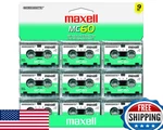 Maxell MC-60 Ur Microcassettes Pack Of 9 For Dictation/vintage Recorders New. Price: $50.36.