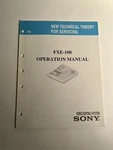 Vntg 1994 Sony FXE-100 Operation Manual Video Editing System Oem Original Book Good. Price: $199.85.