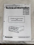 Panasonic Dvcpro AJ-D640, AJ-D650, AJ-D750 Cylinder Replacement Adjustment Brand. Price: $15.00.