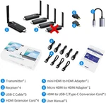 Liulanz Wireless Hdmi Transmitter Receiver Kit Usb-c Screen Mirroring 1080P New. Price: $161.50.