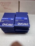Sony PDV-34N Dvcam Tape Digital Cassettes Lot Of 9 New. Price: $22.50.