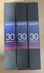 Sony Betacam Tapes BCT-30MA Open. Price: $15.00.