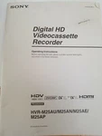 Sony Instruction /manual Book For HVR-M25AU/ An/ M25AE/MINIDV Hdv Deck Used. Price: $10.25.