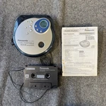 Y2K Panasonic SL-SX392C Player W/SH-CDM10B Stereo Cassette Adaptor Tested Used. Price: $42.49.