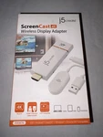 J5 Create Screencast 4K Wireless Display Adapter JVAW76 White New. Price: $40.00.