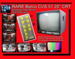 Rare! Barco Cvs 51 20" Crt Broadcast Video Monitor W/rgb Inputs Gaming Loc.pu La Used. Price: $895.00.