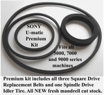 Vintage Sony U-matic Replacement Belt Kits For 3/4" Tape Deck VO-9850 VO-5850 ++ New. Price: $35.99.