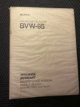88' Sony Original Maintenance Manual Model: BVW-95 Vintage Videocassette Player Brand. Price: $150.95.